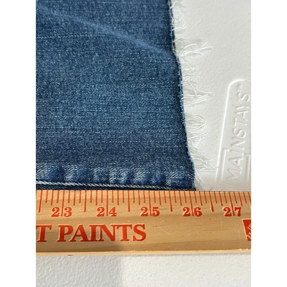 Madewell Flared Wide Leg Jeans Medium Wash High Rise Raw Hem Women's 29 Stretch - Picture 10 of 12
